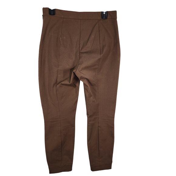 Everlane Womens Bi-Stretch Work Pant Size 6 Mid Rise Slim Side Zip Cocoa Stretch - Picture 2 of 12